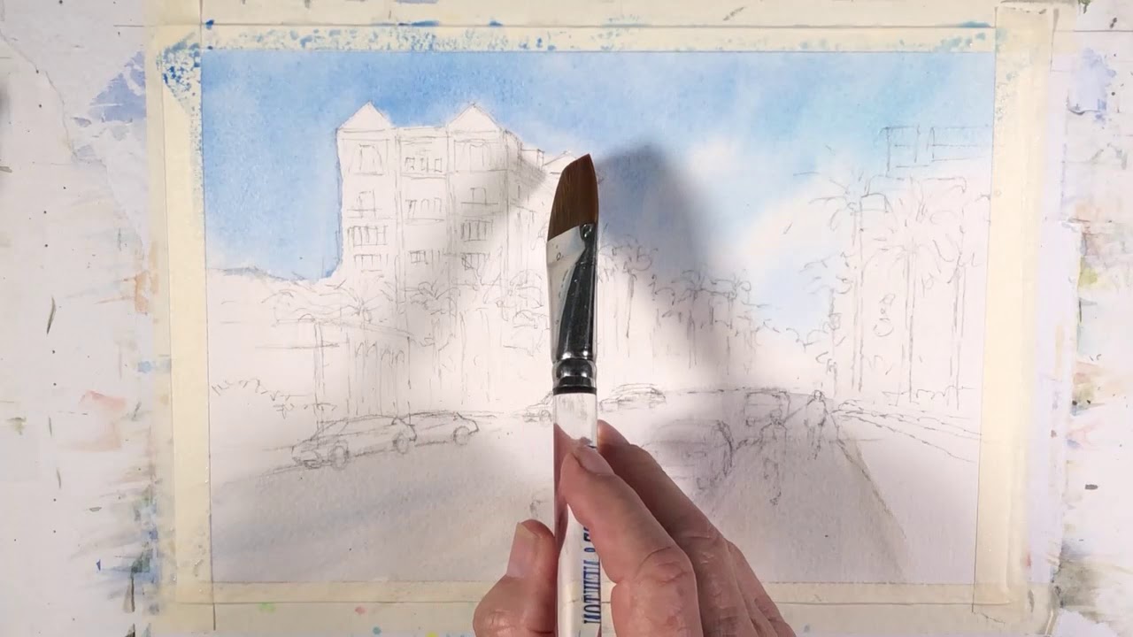 Watercolor Tutorial  BRADENTON LANDMARK