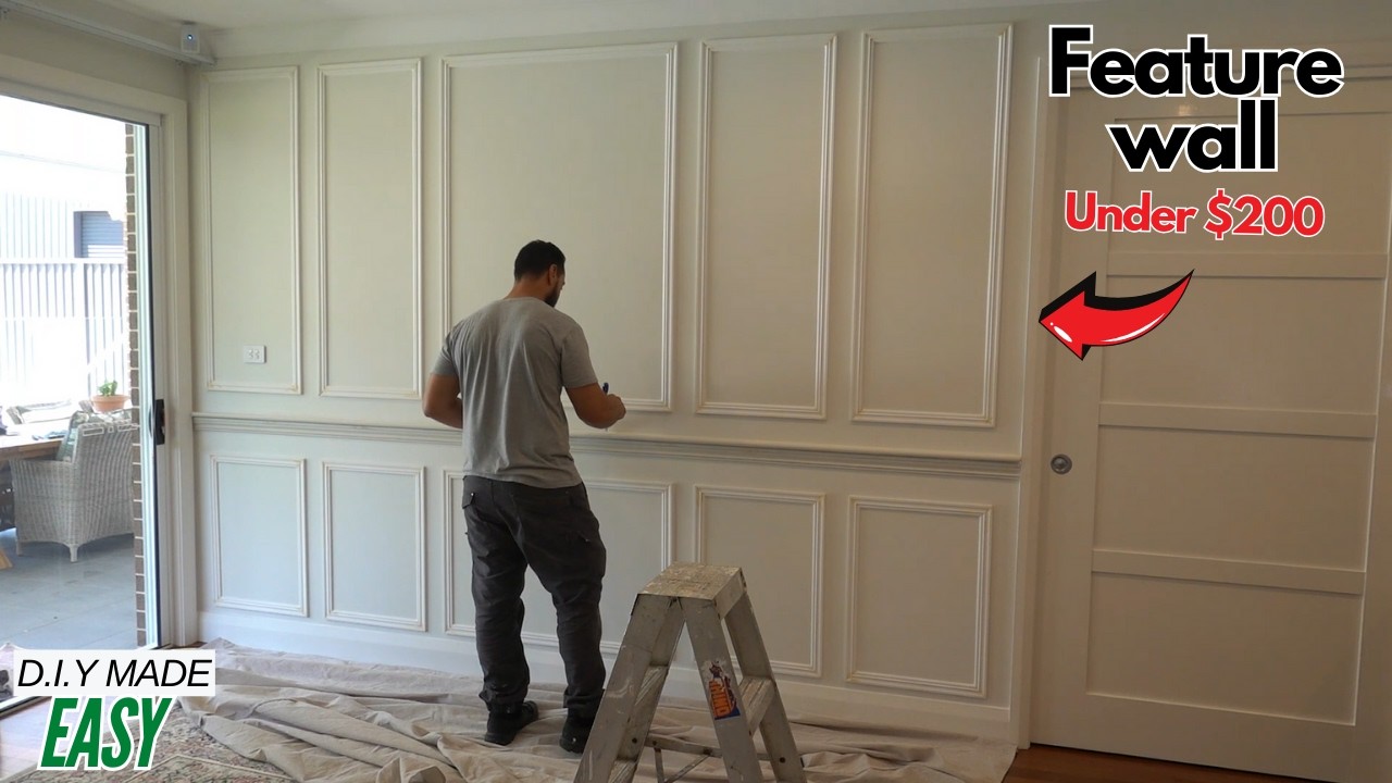 Easy Wall Makeover Anyone Can Do for Under $200!