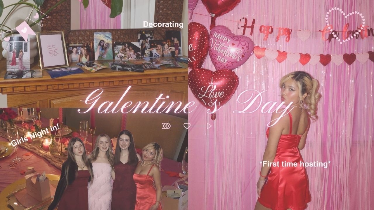 GALENTINE’S DAY PARTY♥️🧸🏹 : girls night in!