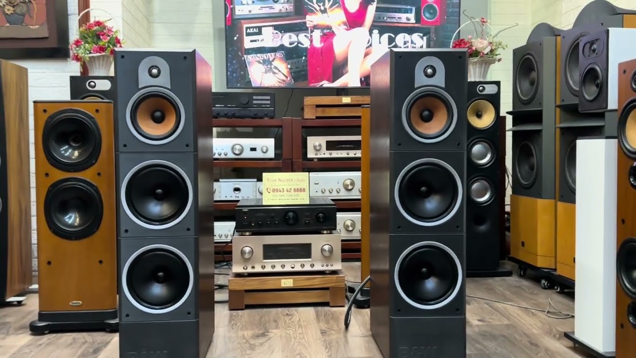 Bộ âm thanh amly denon 1500r và loa anh Bw dm 645i hết số , nghe hay bày đẹp , chơi đa dòng nhạc.