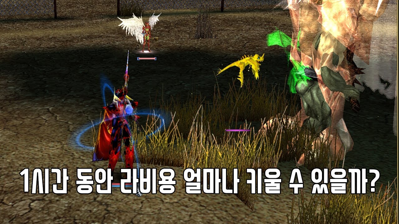 라그하임 레벨1 라비용 30분 만에 페라곤까지! [사막 경험치 10배] (With. 날아라)