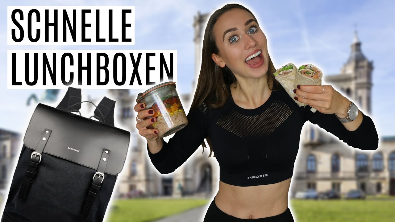 GESUNDE LUNCHBOXEN FÜR SCHULE, UNI, ARBEIT | Einfache Ideen + Kalorienangaben