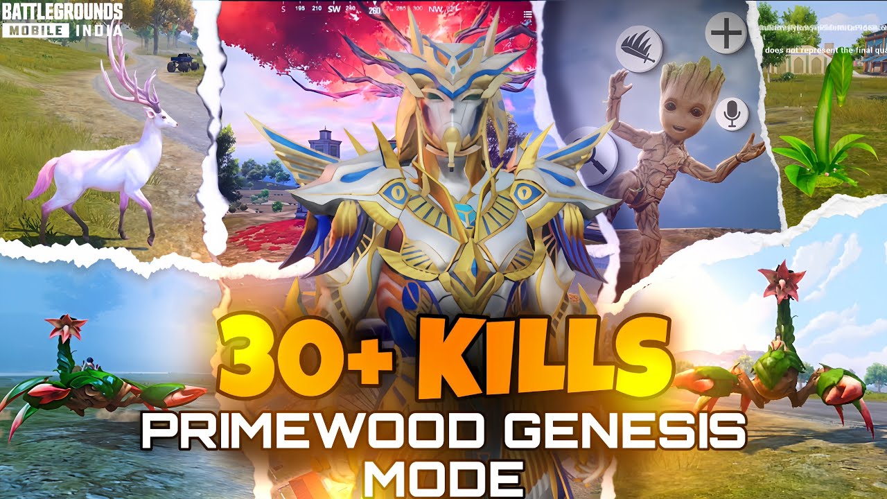 30+ Kills SOLO vs SQUAD in Primewood Genesis Mode 💀 BGMI Erangel Insane Gameplay | DAVOTH