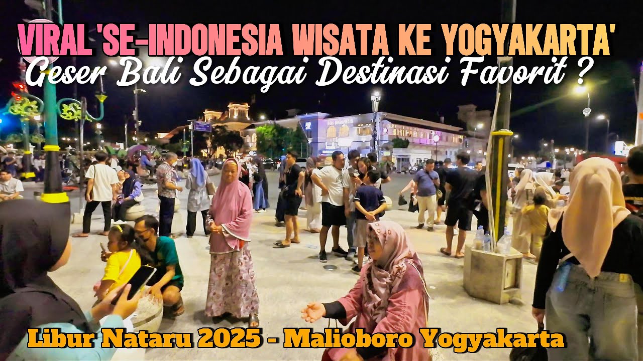 SUASANA LIBURAN JELANG AKHIR TAHUN DI MALIOBORO YOGYAKARTA