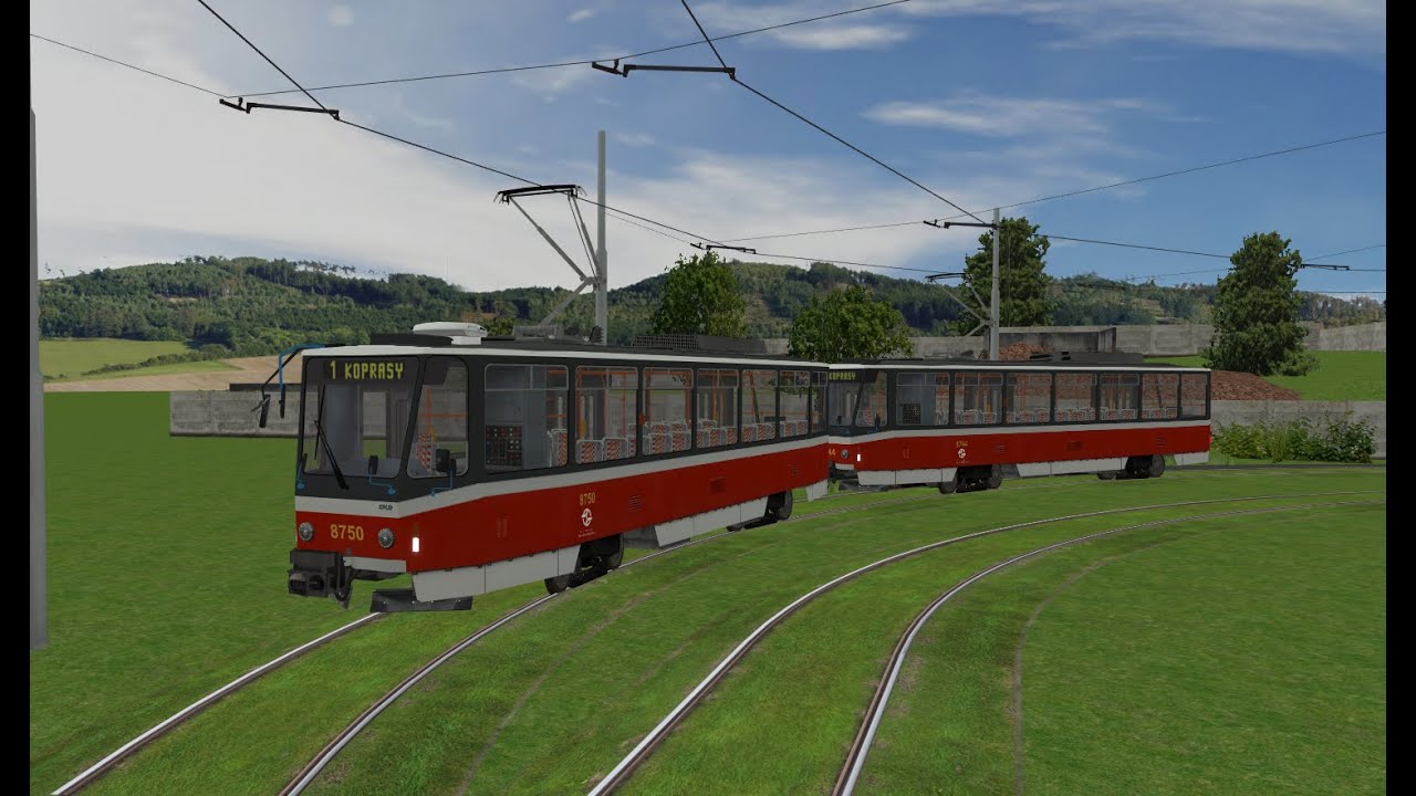 Simt Simulátor - Linka 1  Koprasy - Střelná hora s T6A5 od DPP