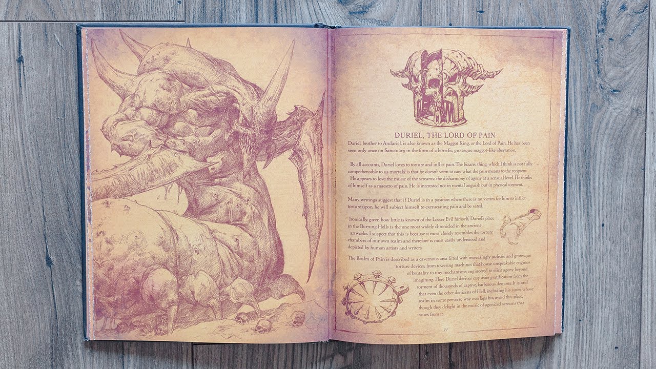 Artbook - Book of Cain - Diablo 3 - preview 