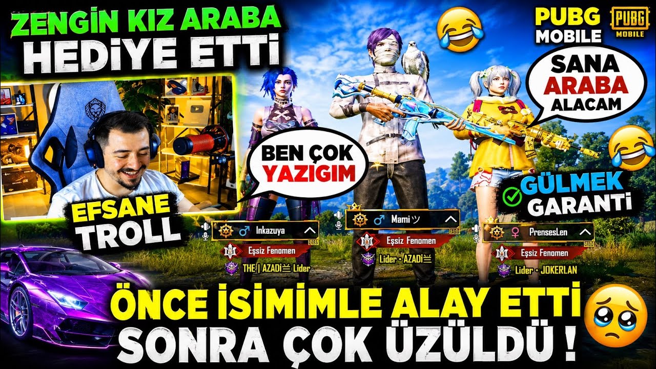 ÖNCE İSMİMLE ALAY ETTİLER - SONRA ÇOK ÜZÜLDÜLER - PUBG MOBİLE TROLL