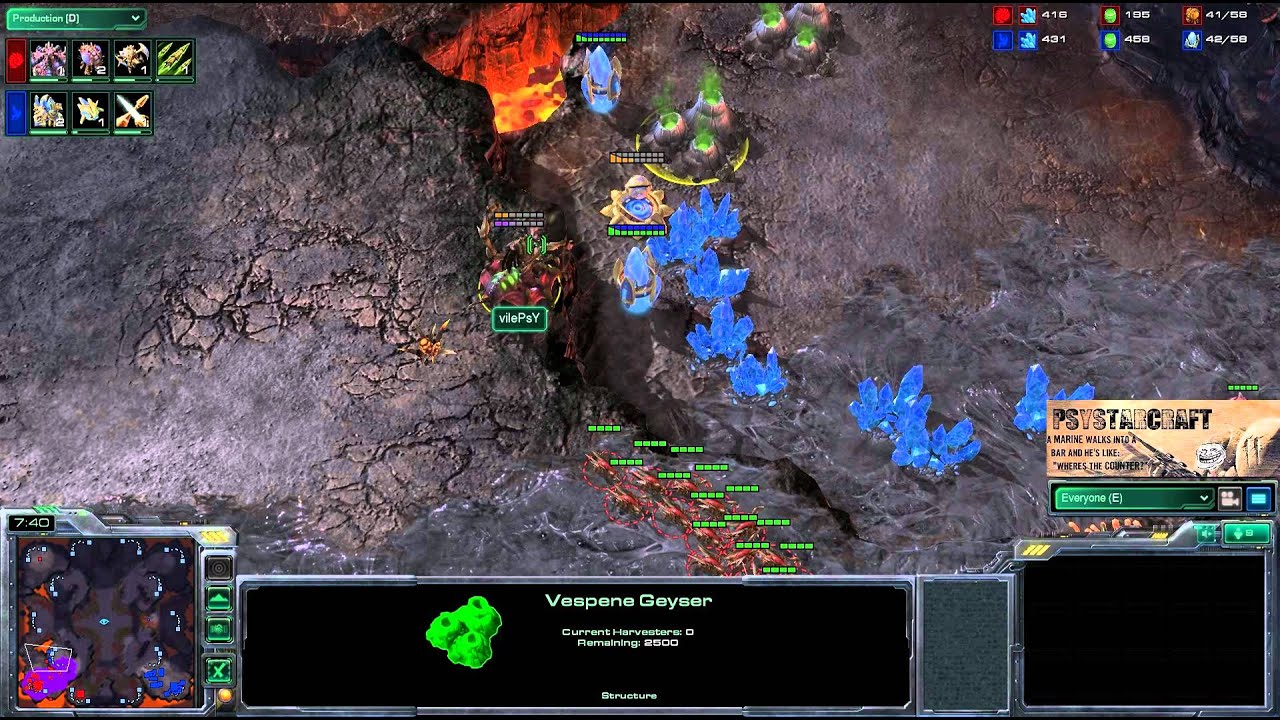 SC2 vilePsY[Z] vs [P]CombatEZ