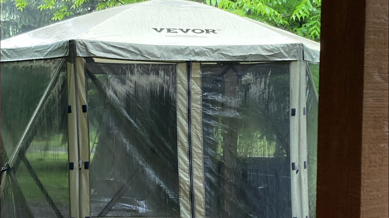 My Vevor Gazebo Rain Experience 