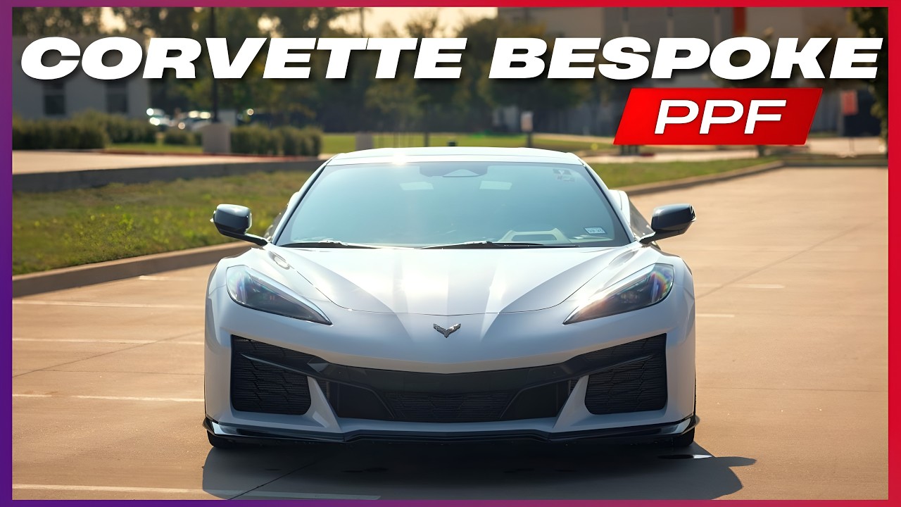 Полная разборка, ИНДИВИДУАЛЬНАЯ защитная пленка на этом Corvette Z06 2026 года.