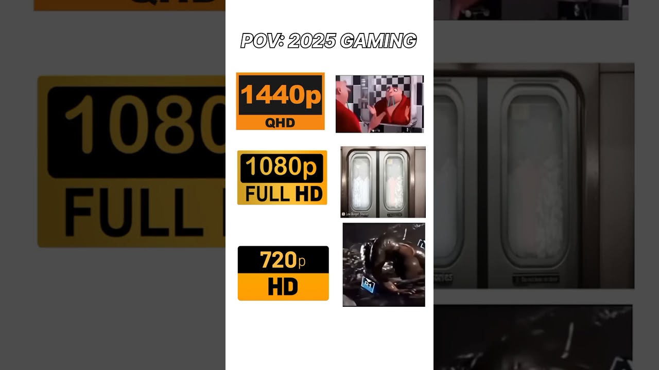 how it feels gaming 720p vs 1080p vs 1440p