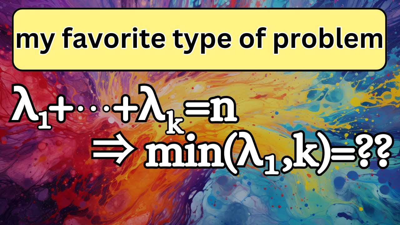 from one of my favorite topics -- integer partitions.