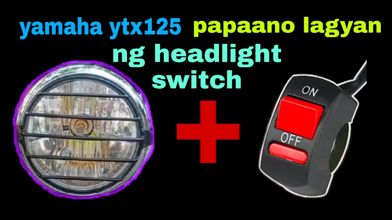 YAMAHA YTX125 HEADLIGHT SWITCH INSTALLATION