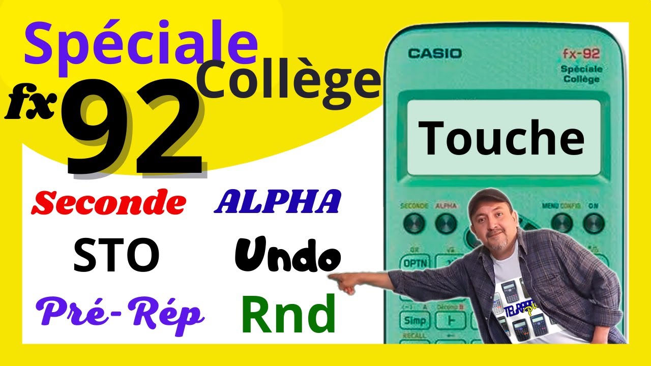 TOUCHE calculatrice ▶ CASIO fx-92 Spéciale Collège✅
