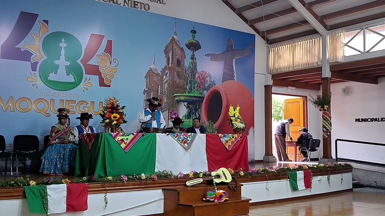 Presentación del programa por sus 82 años de Aniversario de San Cristóbal Calacoa