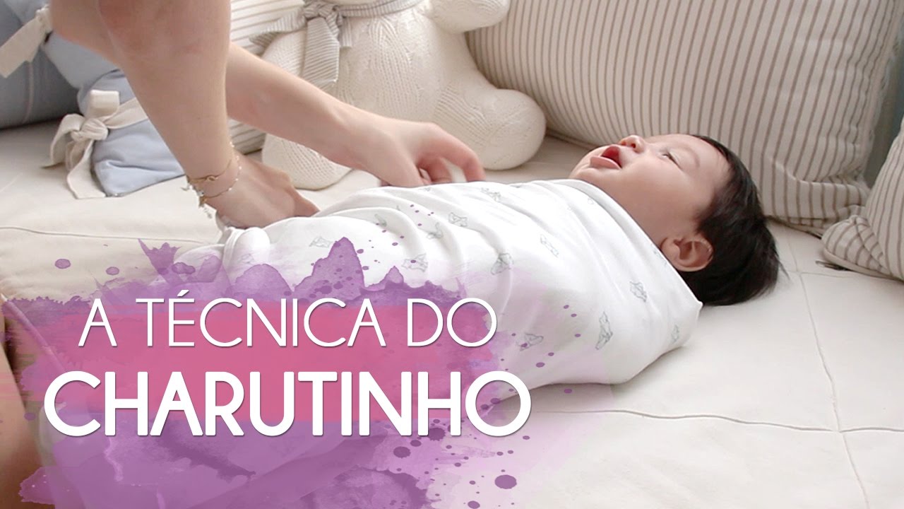 COMO FAZER O EMBRULHO CHARUTINHO NO BEBÊ | Vida de Mãe
