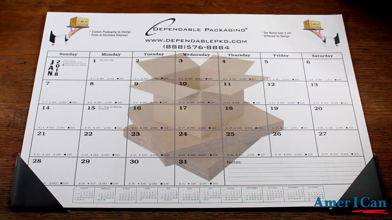 Desk Blotter (Desk Pad) Calendars