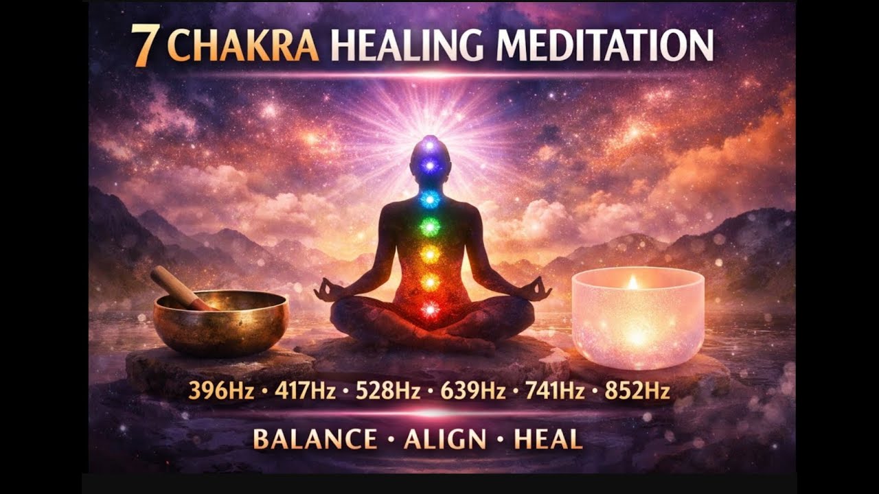7 Chakra Healing Meditation Music | 396Hz 417Hz 528Hz 639Hz 741Hz 852Hz 963Hz Energy Balance