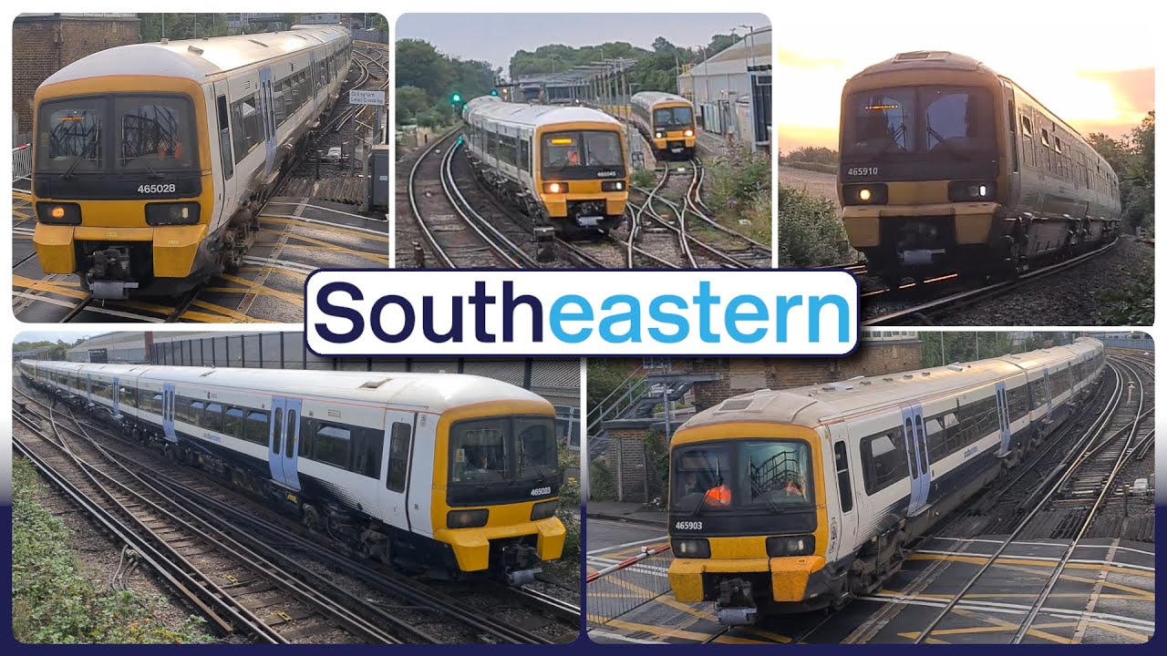 Southeastern Railway Class 465 and 466 Networkers on the Chatham Main Line.