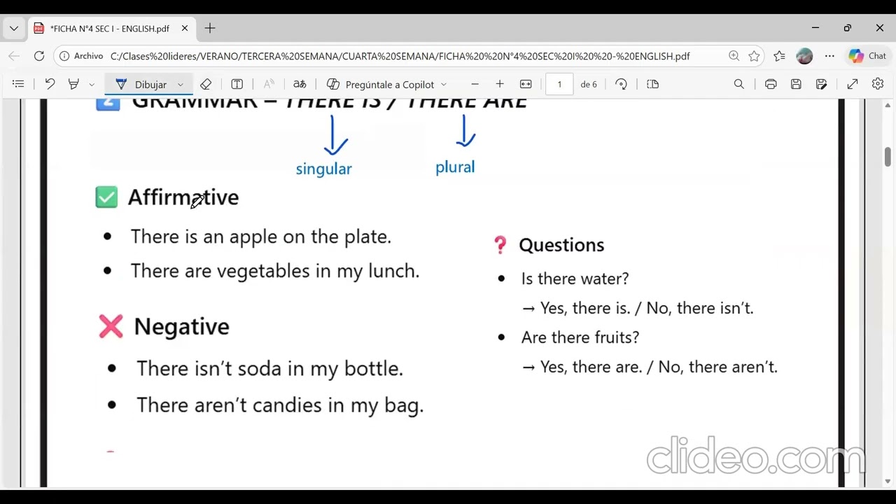 SEC I - ENGLISH CLASS