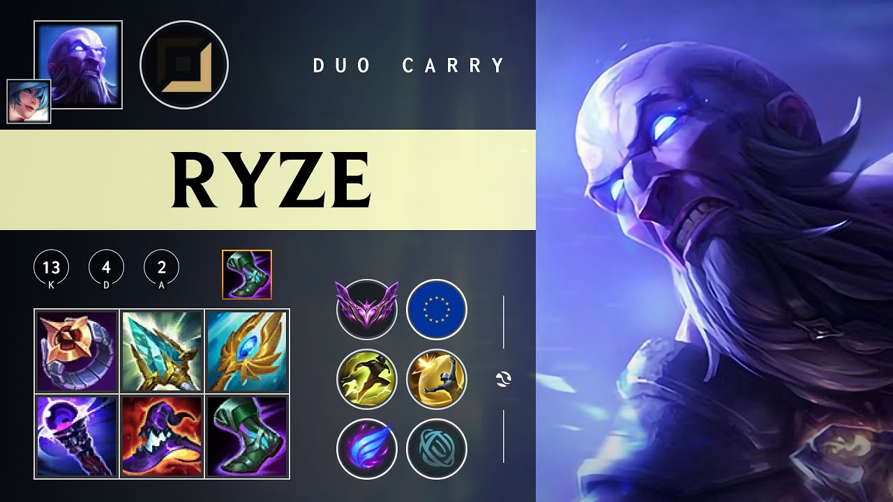 Ryze Carry vs Jhin - EUW Master Patch 26.02