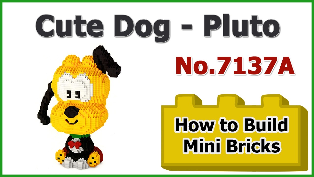 How to Build Blocks Pluto Dog - LBOYU No.7137A Instructions Specifications