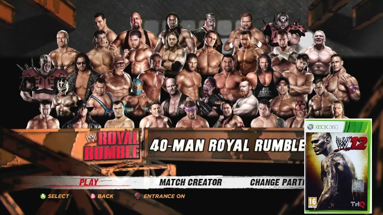 WWE 12 | 40-man Royal Rumble | 220