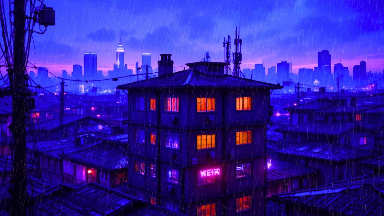 Japanese Old Town Rain 🌆 80s–90s Nostalgic Lo-Fi Playlist