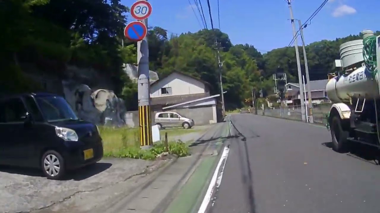 7079 大分県竹田市会々から竹田岡城跡を目指す  バイクドライブ ルート８７  バイクドライブ ルート８７