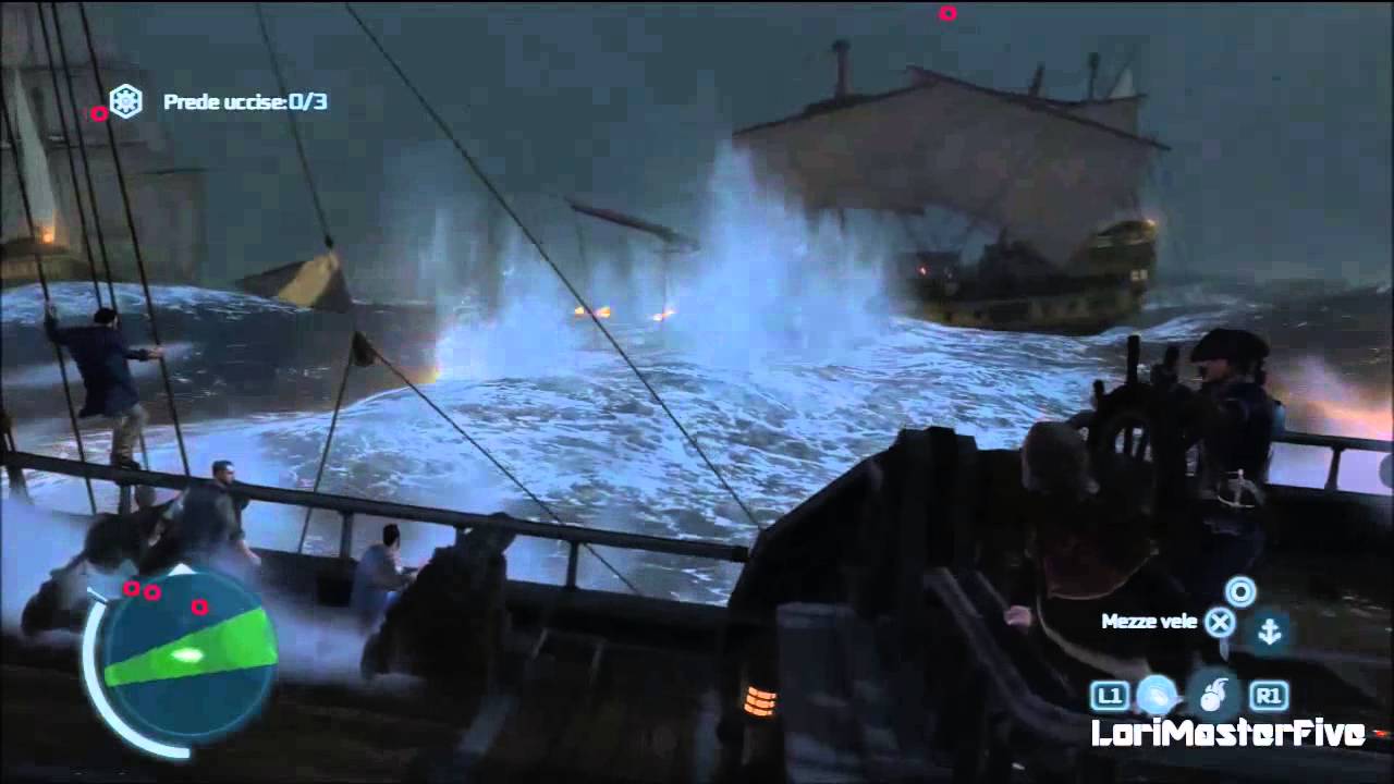 Assassin's Creed 3 (ITA) - missione corsari 9 - Il gigante e la tempesta 100% sincro