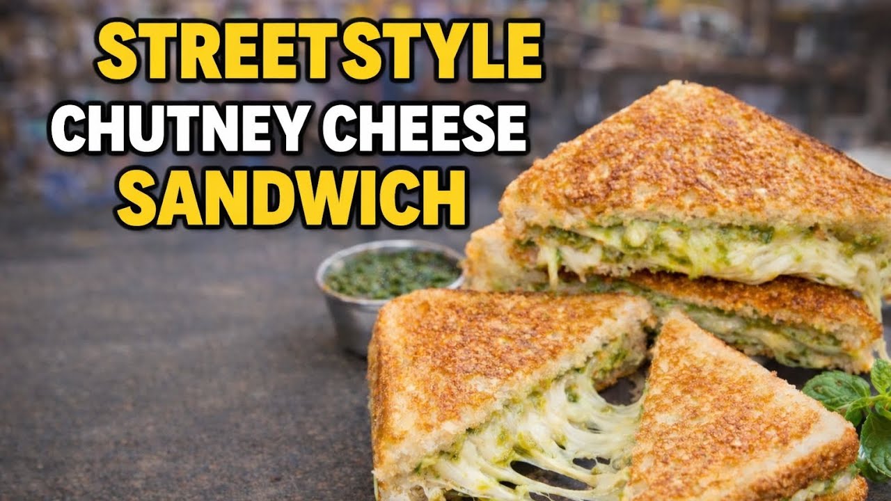 Street Style Chutney Cheese Sandwich - Best Lunchbox Recipe ever@VijayaInnovations