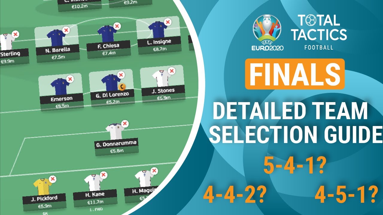 EURO 2020 Final In-Depth Team Selection Guide! (Fantasy)