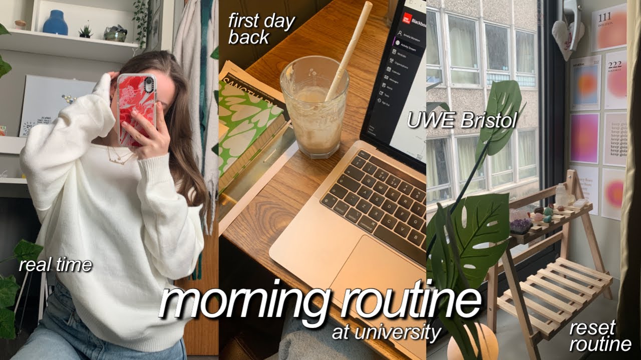 UNI MORNING ROUTINE - my first day back at uni, getting back into a routine UWE Bristol