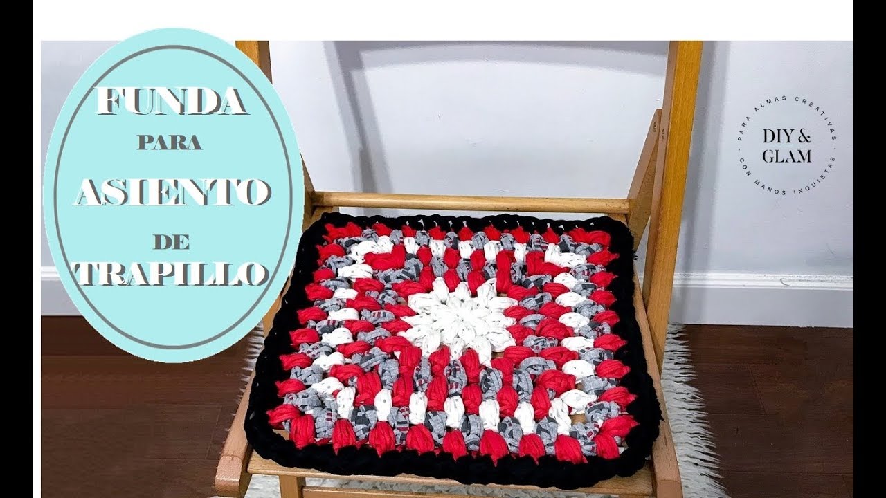 Funda de asiento para silla de trapillo