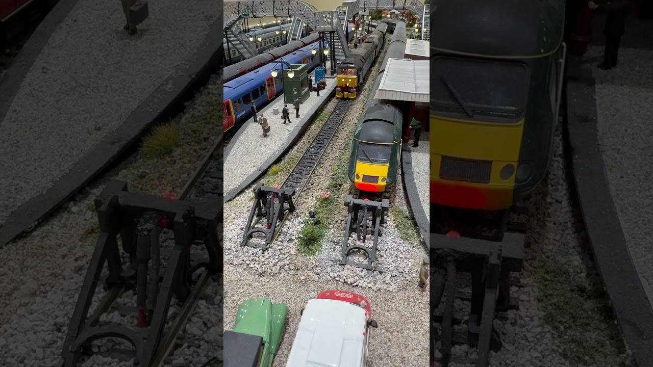 DRS 570009 and 47790 double head an East Coast passenger train into the station terminus.