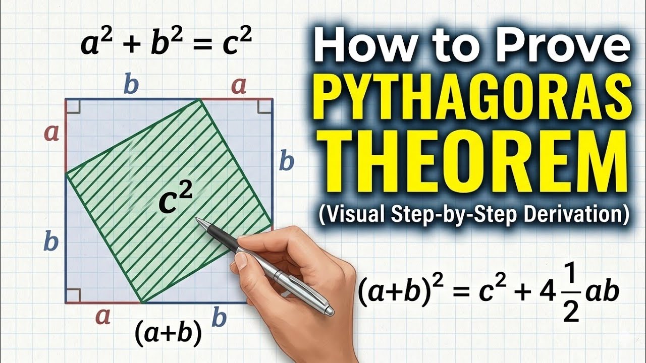 HOW TO PROVE PYTHAGORAS THEOREM