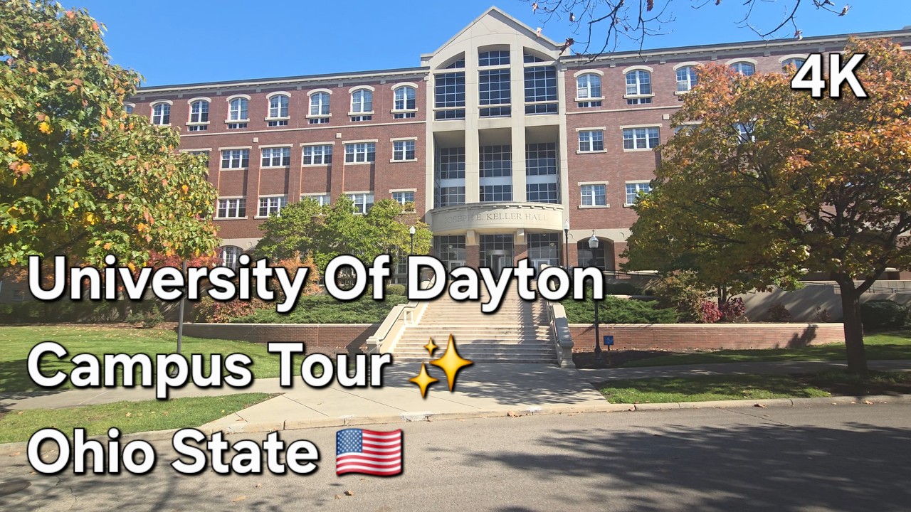 University of Dayton Tour [4K 60fps] Dayton, Ohio 🇺🇸 Beautiful Campus