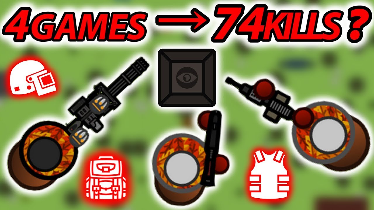 74 KILLS IN 4 GAMES IN SOLO SQUADS | SURVIV.IO