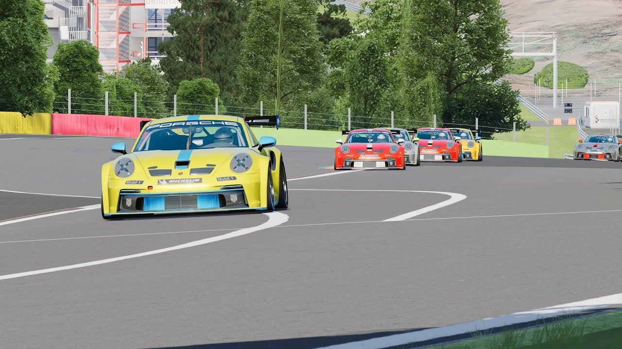 MY SECOND PORSCHE RACE! 🏁 Carrera Cup at Spa | Assetto Corsa Career Mode #2 #assettocorsa #spa