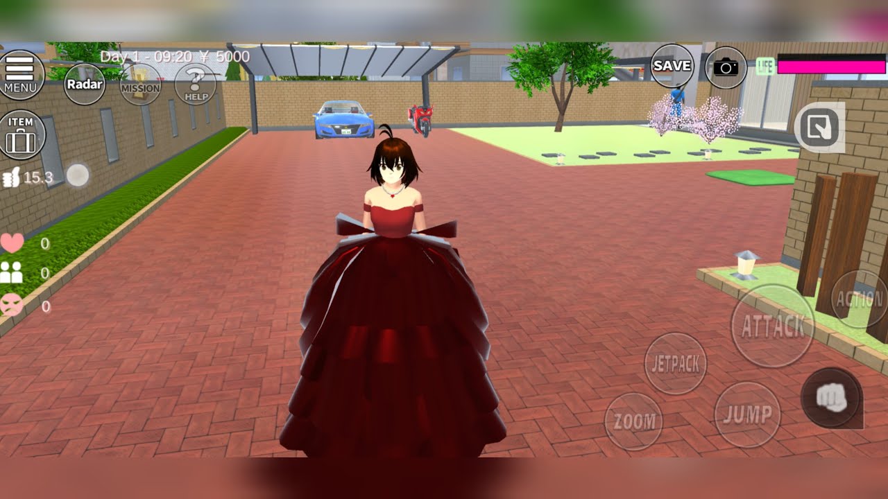 How to make Beautiful attractive brown Gown 👗🤩 in Sakura Simulator ❤️🥳
