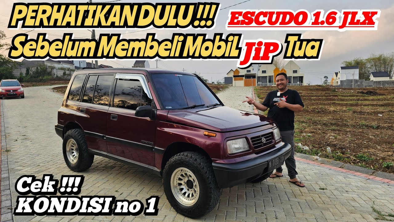 Periksa Kondisi dulu sebelum beli mobil Jip tua Suzuki Escudo JLX 94 by Atmajaya Motor Malang