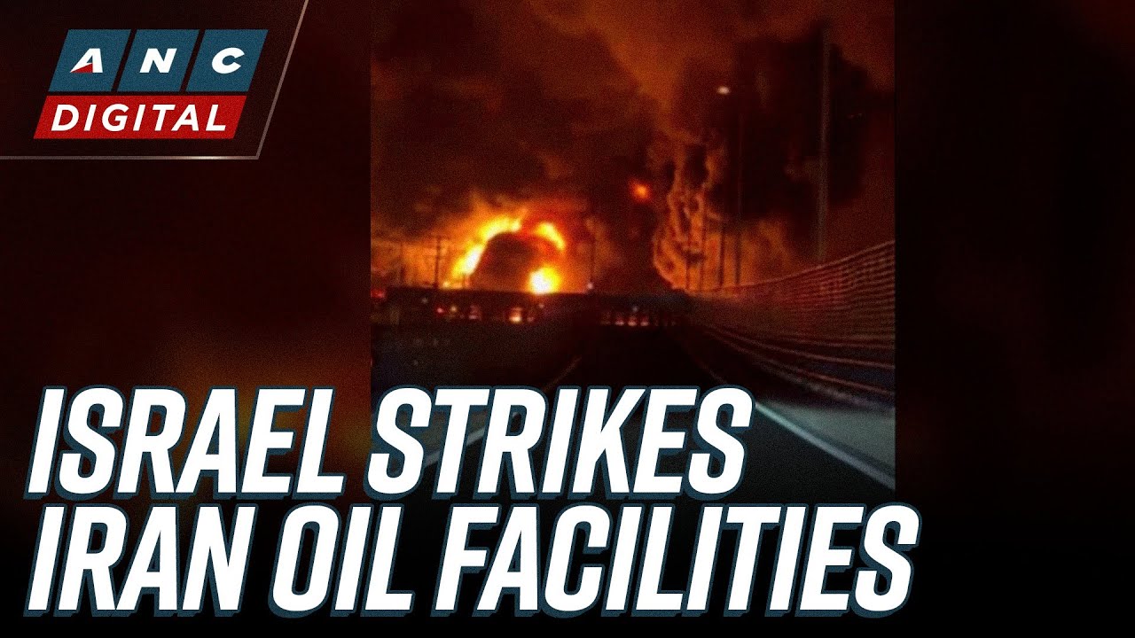 MOMENT: Huge fire, heavy smoke billows from Tehran's Aqdasieh fuel depot | ANC