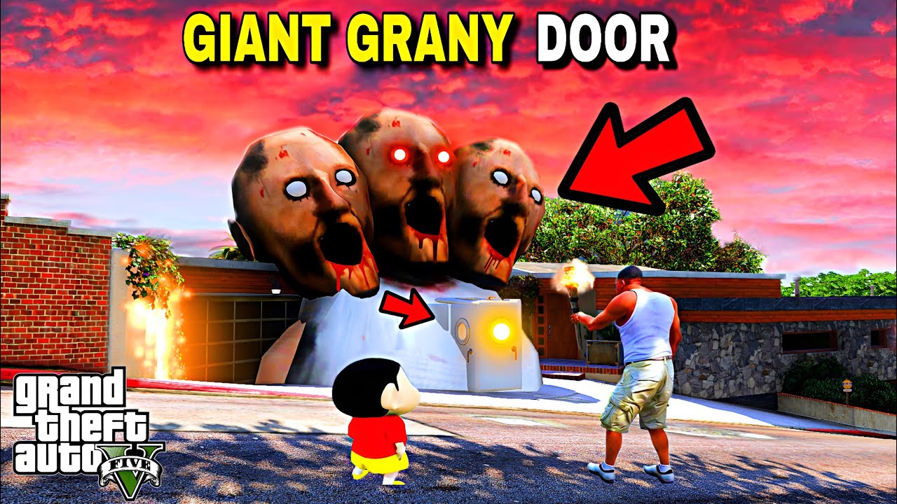 franklin and shinchan Inside GRANNY HEAD In in GTA 5 Tamil!