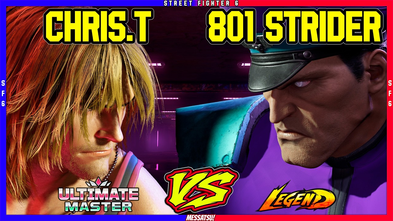 SF6 Chris Tatarian (Ken) VS 801 Strider (M.Bison)💥Messatsu!💥スト6💥Street fighter 6