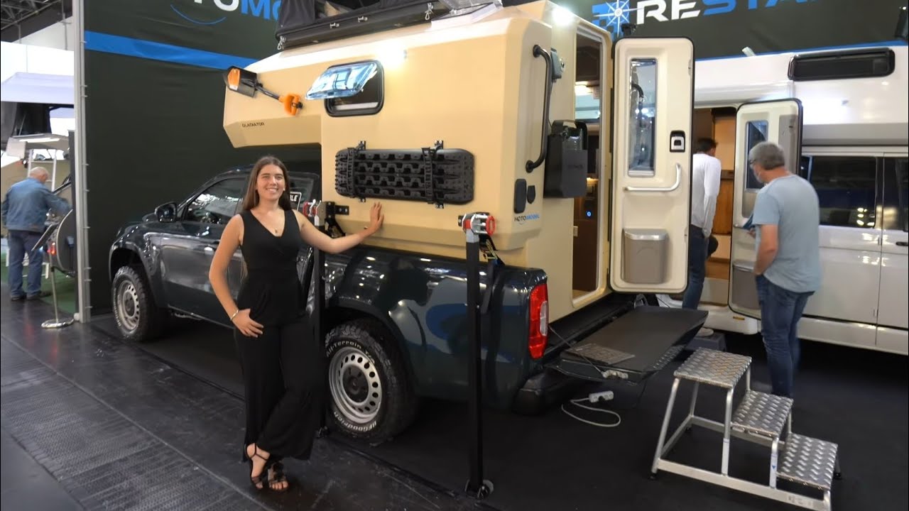 XXXL Wohnmobil auf 5qm! Gladiator 2022 Aufsetz-Wohnkabine präsentiert vom legendären Janosch!