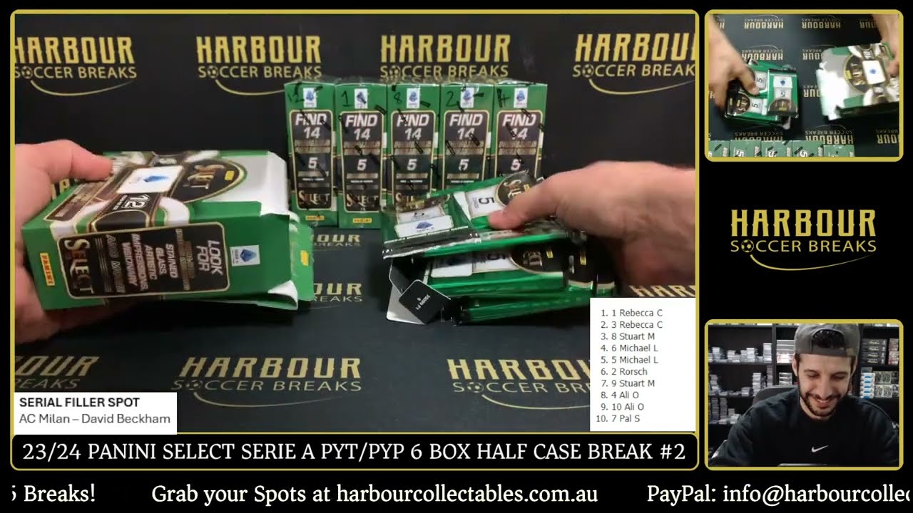 Break #2 - 23/24 Panini Select Serie A PYT/PYP 6 Box Half Case