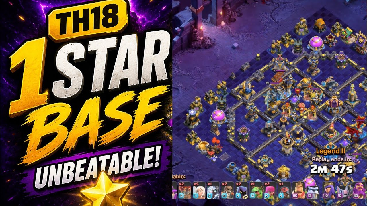 THIS NEW TWEAK  TOXIC TH18 BASE IS UNBEATABLE IN LGENDS!1 STAR MACHINE PRO BASE ANTI 3 STAR!