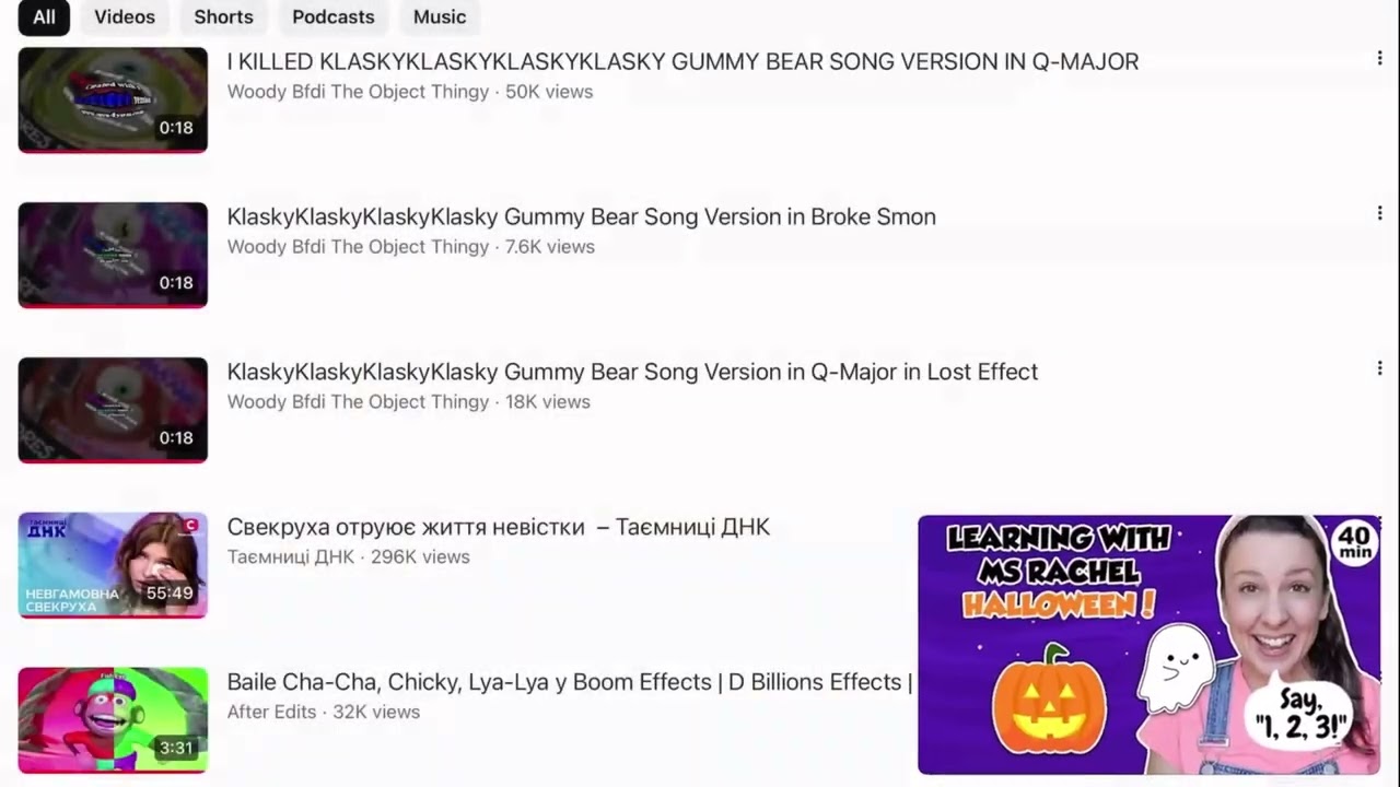 Klaskyklaskyklaskyklasky gummy bear q major effects collection 