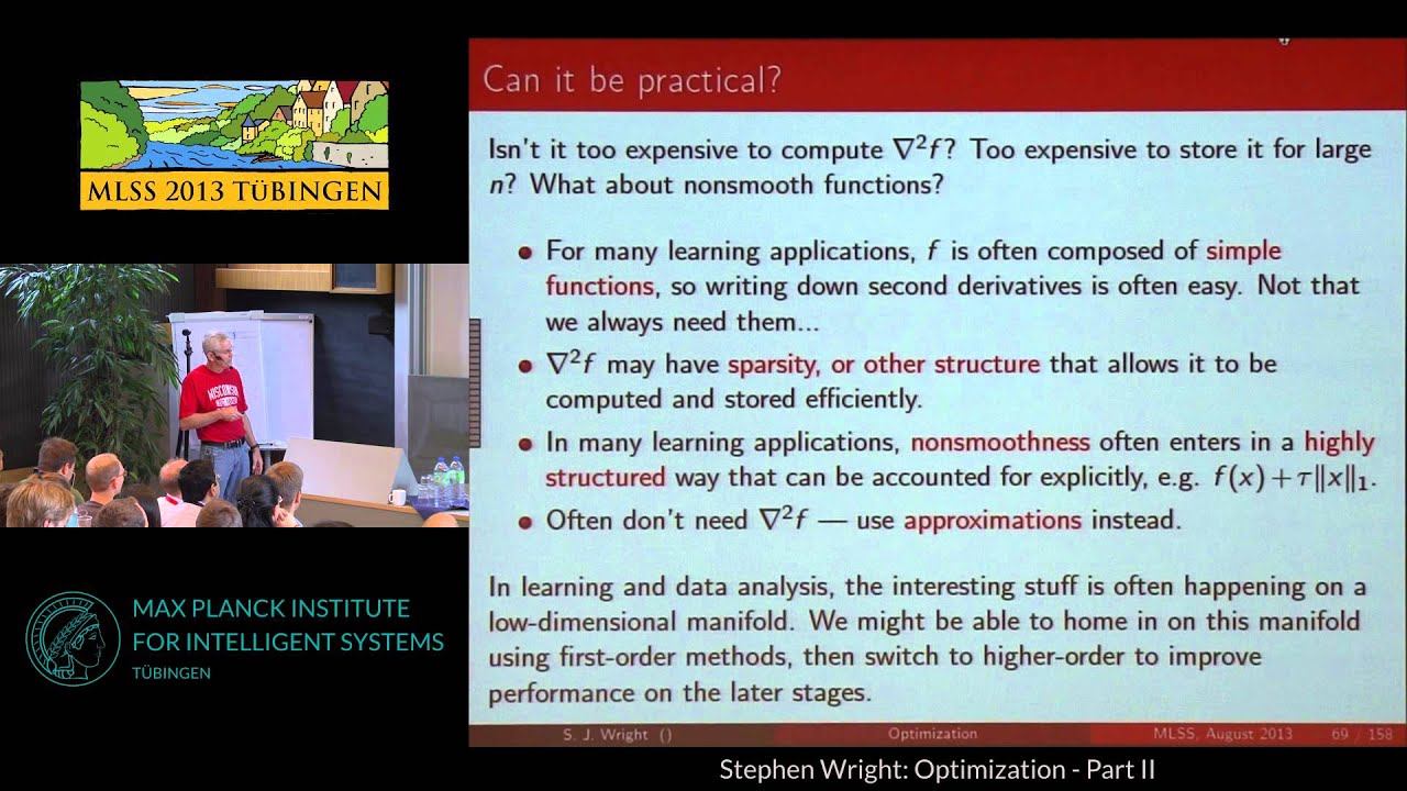 Optimization 2 - Stephen Wright - MLSS 2013 Tübingen