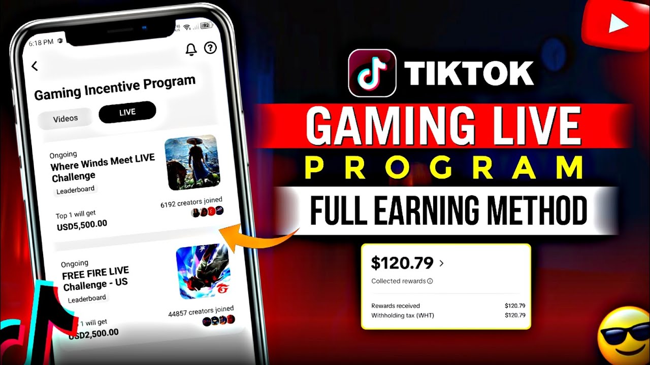 TikTok Gaming Incentive Live Program | Full Earning Method - TikTok Gaming Incentive Program 